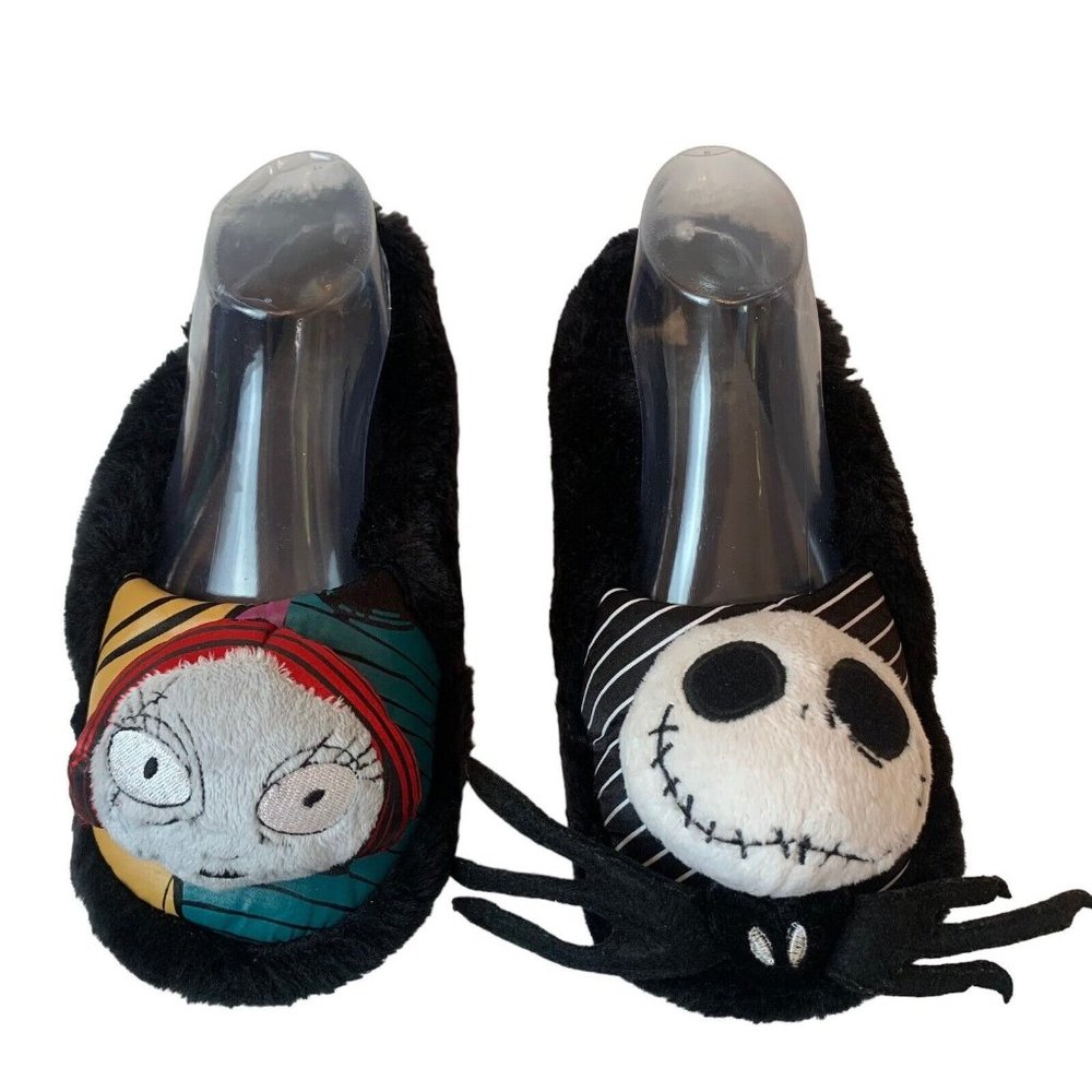 Jack Sally Plush Slippers Touchstone Pictures Nightmare Before Christmas M7/8